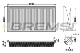 Bremsi FA1688 - FILTRO DE AIRE | AIR FILTER
