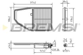 Bremsi FA1689 - FILTRO DE AIRE | AIR FILTER
