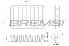 Bremsi FA1691 - FILTRO DE AIRE | AIR FILTER