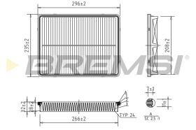 Bremsi FA1695 - FILTRO DE AIRE | AIR FILTER