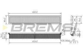 Bremsi FA1696 - FILTRO DE AIRE | AIR FILTER