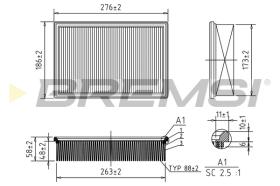 Bremsi FA2002 - FILTRO DE AIRE | AIR FILTER