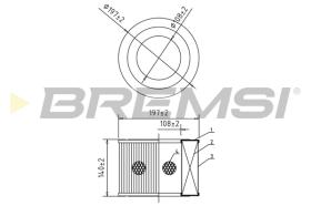 Bremsi FA2043 - FILTRO DE AIRE | AIR FILTER