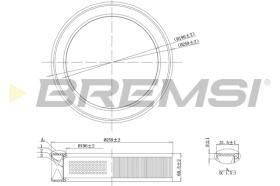 Bremsi FA2068 - FILTRO DE AIRE | AIR FILTER