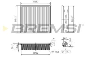Bremsi FA2088 - FILTRO DE AIRE | AIR FILTER