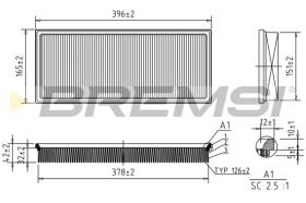 Bremsi FA2100 - FILTRO DE AIRE | AIR FILTER