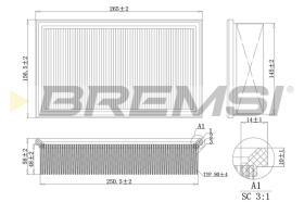 Bremsi FA2106 - FILTRO DE AIRE | AIR FILTER
