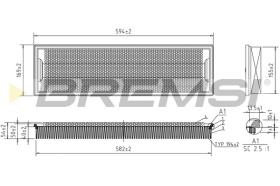 Bremsi FA2107 - FILTRO DE AIRE | AIR FILTER