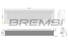Bremsi FA2108 - FILTRO DE AIRE | AIR FILTER