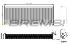 Bremsi FA2109 - FILTRO DE AIRE | AIR FILTER