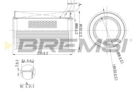 Bremsi FA2111 - FILTRO DE AIRE | AIR FILTER