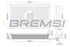 Bremsi FA2116 - FILTRO DE AIRE | AIR FILTER