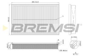 Bremsi FA2120 - FILTRO DE AIRE | AIR FILTER
