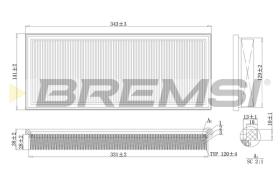 Bremsi FA2121 - FILTRO DE AIRE | AIR FILTER