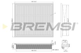Bremsi FA2122 - FILTRO DE AIRE | AIR FILTER