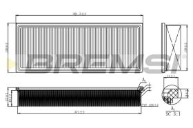Bremsi FA2123 - FILTRO DE AIRE | AIR FILTER