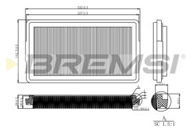Bremsi FA2126 - FILTRO DE AIRE | AIR FILTER