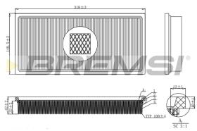 Bremsi FA2129 - FILTRO DE AIRE | AIR FILTER