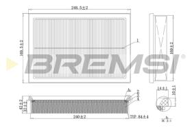 Bremsi FA2130 - FILTRO DE AIRE | AIR FILTER