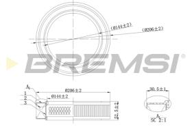 Bremsi FA2131 - FILTRO DE AIRE | AIR FILTER