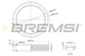 Bremsi FA2132 - FILTRO DE AIRE | AIR FILTER