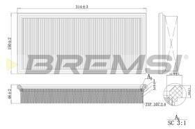 Bremsi FA2134 - FILTRO DE AIRE | AIR FILTER