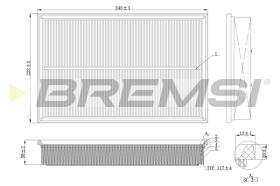 Bremsi FA2138 - FILTRO DE AIRE | AIR FILTER