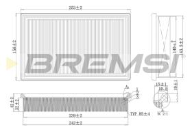 Bremsi FA2140 - FILTRO DE AIRE | AIR FILTER