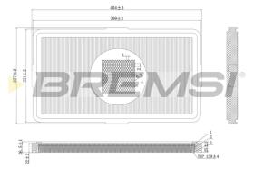 Bremsi FA2147 - FILTRO DE AIRE | AIR FILTER