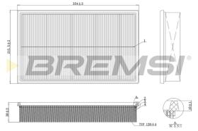 Bremsi FA2159 - FILTRO DE AIRE | AIR FILTER