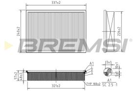 Bremsi FA2169 - FILTRO DE AIRE | AIR FILTER