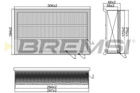 Bremsi FA2178 - FILTRO DE AIRE | AIR FILTER