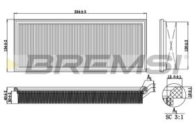 Bremsi FA2192 - FILTRO DE AIRE | AIR FILTER