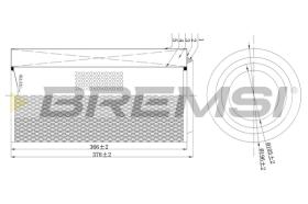 Bremsi FA2210 - FILTRO DE AIRE | AIR FILTER