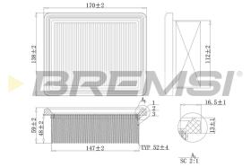 Bremsi FA2217 - FILTRO DE AIRE | AIR FILTER