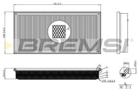 Bremsi FA2249 - FILTRO DE AIRE | AIR FILTER