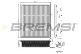 Bremsi FA2260 - FILTRO DE AIRE | AIR FILTER