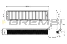 Bremsi FA2289 - FILTRO DE AIRE | AIR FILTER