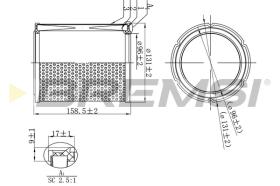 Bremsi FA2295 - FILTRO DE AIRE | AIR FILTER