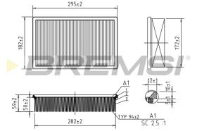 Bremsi FA2319 - FILTRO DE AIRE | AIR FILTER