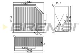 Bremsi FA2321 - FILTRO DE AIRE | AIR FILTER