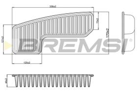 Bremsi FA2326 - FILTRO DE AIRE | AIR FILTER