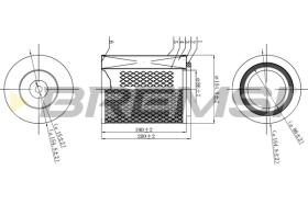 Bremsi FA2328 - FILTRO DE AIRE | AIR FILTER