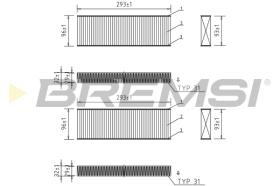 Bremsi FC0071A - FILTRO HABITACULO | CABIN FILTER