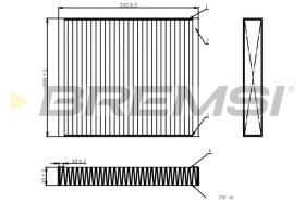 Bremsi FC0073 - FILTRO HABITACULO | CABIN FILTER