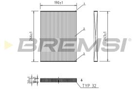 Bremsi FC0076 - FILTRO HABITACULO | CABIN FILTER