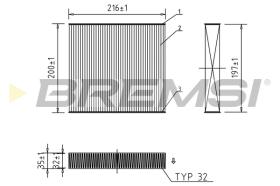 Bremsi FC0078 - FILTRO HABITACULO | CABIN FILTER