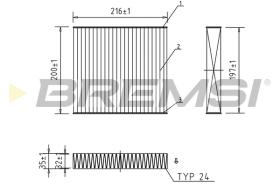 Bremsi FC0078A - FILTRO HABITACULO | CABIN FILTER