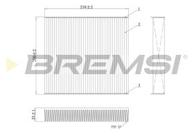 Bremsi FC0078C - FILTRO HABITACULO | CABIN FILTER