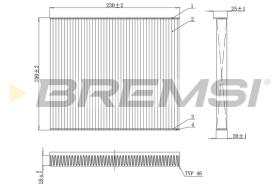 Bremsi FC0079 - FILTRO HABITACULO | CABIN FILTER